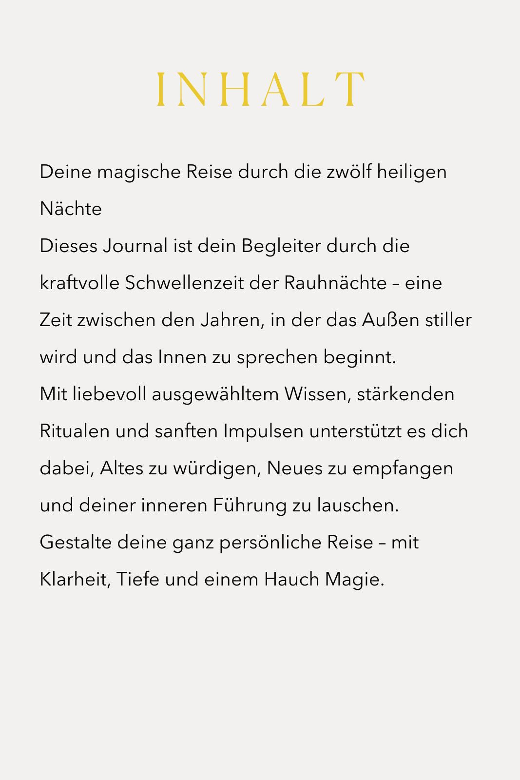 E-Book - Let's create magic - Your Rauhnächte Journal
