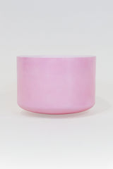 9 Zoll Crystal Tones Pink Ocean Gold Klangschale, rosa, handgefertigt aus Quarz