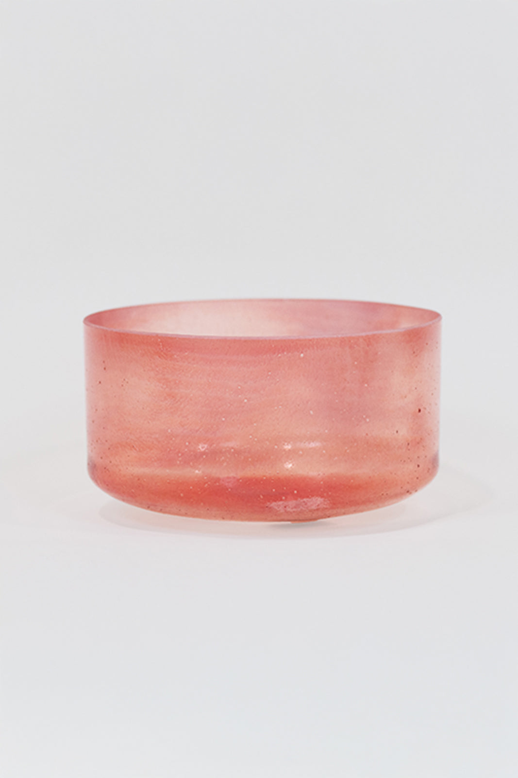 9 Zoll Crystal Tones Rose Quartz Klangschale, zartrosa transparent, weich und herzöffnend