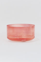 9 Zoll Crystal Tones Rose Quartz Klangschale, zartrosa transparent, weich und herzöffnend