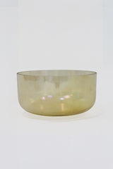 12 Zoll Smokey Quartz Klangschale, rauchig-graubraun, halbtransparent, geerdet wirkend, handgefertigt aus Quarz